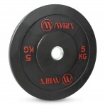 Amila Δίσκος Amila Black R Bumper Slim 50Mm 5Kg (84831)