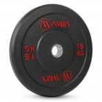 Amila Δίσκος Amila Black R Bumper Slim 50Mm 15Kg (84833)