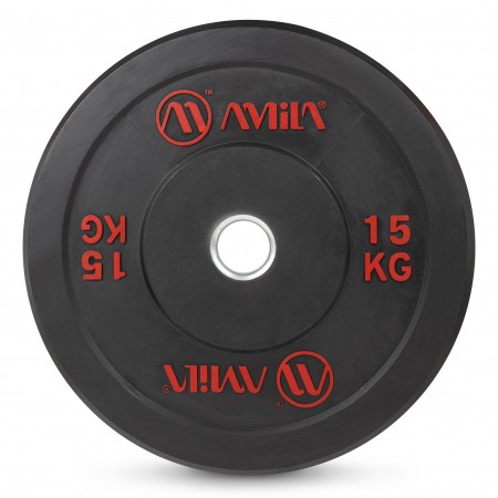 Amila Δίσκος Amila Black R Bumper Slim 50Mm 15Kg 
