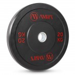 Amila Δίσκος Amila Black R Bumper Slim 50Mm 20Kg (84834)