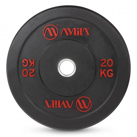 Amila Δίσκος Amila Black R Bumper Slim 50Mm 20Kg 