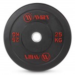 Amila Δίσκος Amila Black R Bumper Slim 50Mm 25Kg (84835)