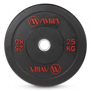 Amila Δίσκος Amila Black R Bumper Slim 50Mm 25Kg (84835)
