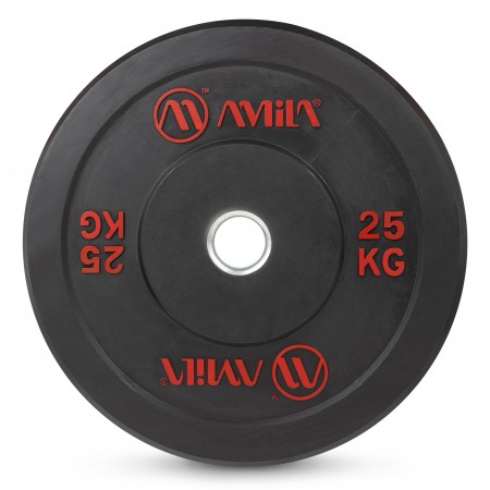 Amila Δίσκος Amila Black R Bumper Slim 50Mm 25Kg 