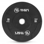 Amila Δίσκος Amila Black W Bumper Slim 50Mm 5Kg (84841)