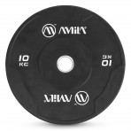 Amila Δίσκος Amila Black W Bumper Slim 50Mm 10Kg (84842)