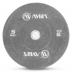 Amila Δίσκος Color Bumper Plate Slim 50 Mm 5 Kg ? Γκρι (84846)