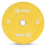 Amila Δίσκος Color Bumper Plate Slim 50 Mm 15 Kg ? Κίτρινο (84848)