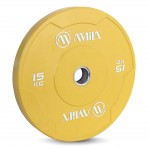 Amila Δίσκος Color Bumper Plate Slim 50 Mm 15 Kg ? Κίτρινο (84848)