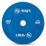 Amila Δίσκος Color Bumper Plate Slim 50 Mm 20 Kg ? Μπλε (84849)