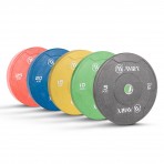 Amila Δίσκος Color Bumper Plate Slim 50 Mm 25 Kg ? Κόκκινο (84850)