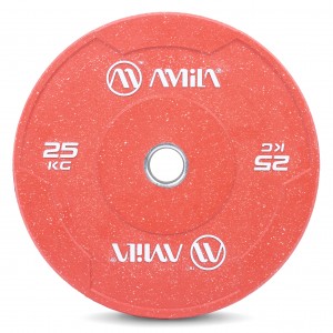 Amila Δίσκος Color Bumper Plate Slim 50 Mm 25 Kg ? Κόκκινο (84850)