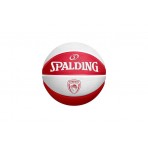 Spalding Euroleague Olympiacos 2025 Μπάλα Μπάσκετ Κόκκινη, Λευκή