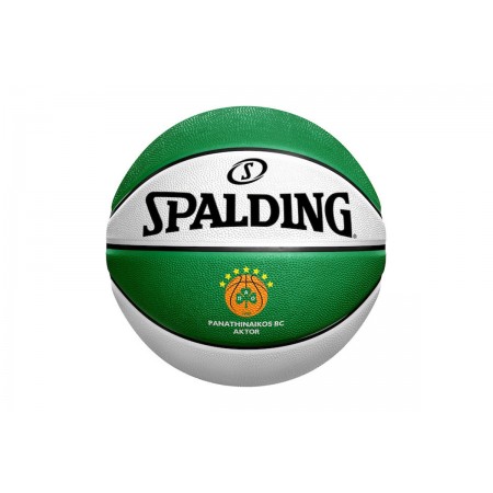 Spalding Euroleague Panathinaikos 2025 Μπάλα Μπάσκετ Λευκή, Πράσινη