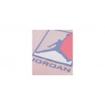 Jordan Brooklyn Baseline Mesh Παιδικό Σετ Κοντομάνικη Μπλούζα - Σορτς Ροζ