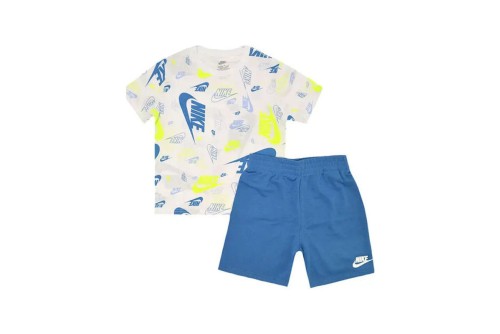 Nike Sportswear Allover Print Σετ T-Shirt Με Σορτς (86N043 B4T)