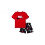Nike Sportswear Allover Print Σετ T-Shirt Με Σορτς (86N945 023)