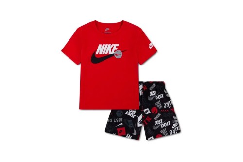 Nike Sportswear Allover Print Σετ T-Shirt Με Σορτς (86N945 023)