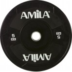 Amila Δίσκος Amila Black W Bumper 50Mm 5Kg (90306)
