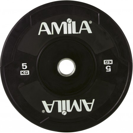 Amila Δίσκος Amila Black W Bumper 50Mm 5Kg 