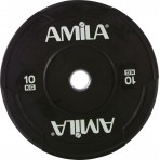 Amila Δίσκος Amila Black W Bumper 50Mm 10Kg (90307)