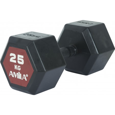 Amila Aλτήρας Εξάγωνος Original Rubber H - 25,0Kg 