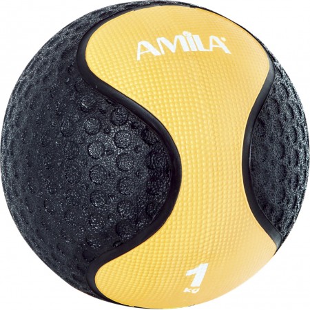 Amila Μπαλα Medicine Ball Rubber 1Kg 