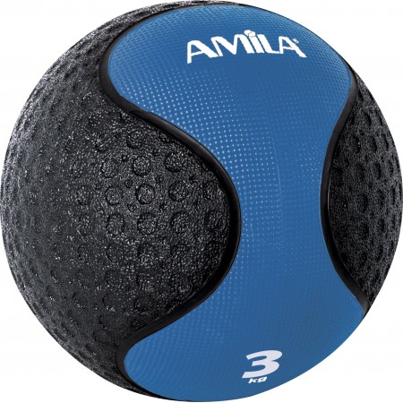 Amila Μπαλα Medicine Ball Rubber 3Kg 