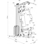 Amila Πολυόργανο Γυμναστικής Amila Hg187F (91203)