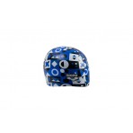 Arena Print Junior Σκουφάκι Κολύμβησης Μπλε, Λευκό, Μαύρο