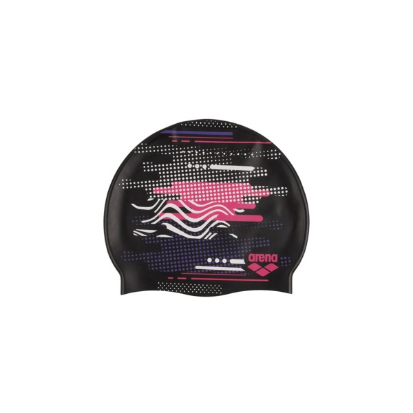 Arena Print Jr Σκουφάκι Κολύμβησης (94171113 BLACK PRINT)