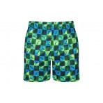 Puma Printed Cat Παιδικό Μαγιό Σορτς Πράσινο, Μπλε, Λεμονί