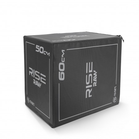 Amila Πλειομετρικό Κουτί Plyo Box Raw Rise 40X50X60 Cm - Μαύρο 