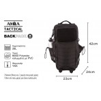 Amila Σακίδιο Πλάτης 28L Amila Tactical Small, Μαύρο (95348)