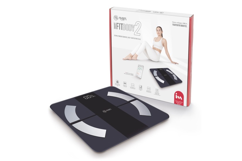 Amila Ζυγαριά Smart Fit Body 2 - Μαύρο (95360)