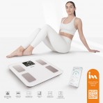Amila FITBODY 5 Ζυγαριά Smart με Λιπομέτρηση Λευκή