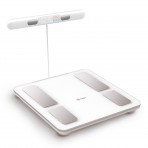 Amila FITBODY 10 PRO Ζυγαριά Smart με Λιπομέτρηση Λευκή