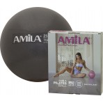 Amila Μπάλα Γυμναστικής Amila Pilates Ball 25Cm Μαύρη (95816)