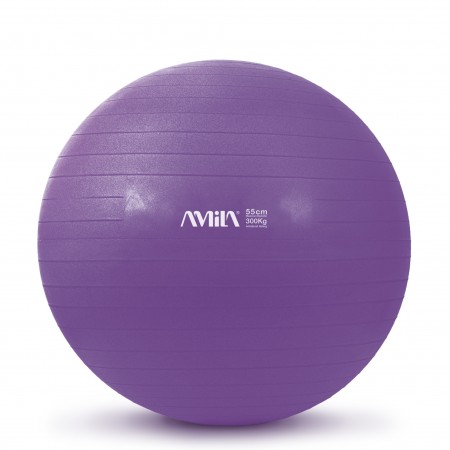 Amila Μπάλα Γυμναστικής Amila Gymball 55Cm Μωβ 