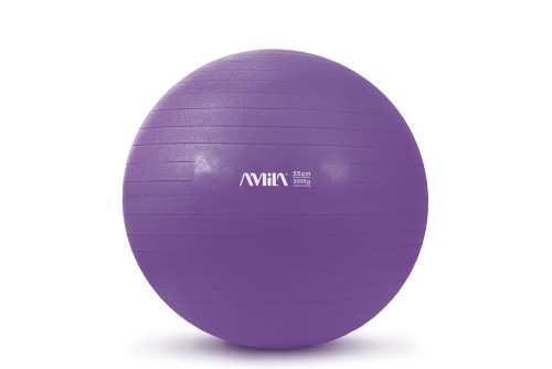 Amila Μπάλα Γυμναστικής 55 Cm - Μωβ (95830)