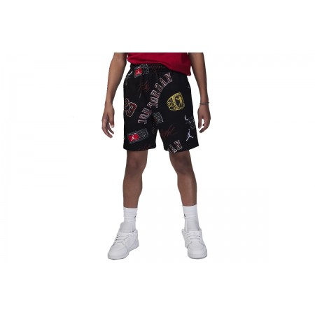 Jordan MJ Essentials Fleece Παιδική Αθλητική Βερμούδα Μαύρη