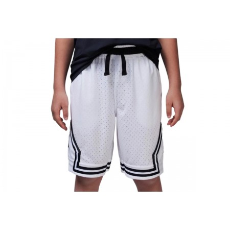 Jordan Sport Dri-Fit Diamond Παιδική Μπασκετική Βερμούδα Λευκή, Μαύρη