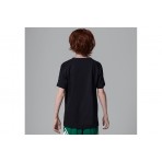 Jordan Jumpman Air Embroidered Logo Παιδικό Κοντομάνικο T-Shirt Μαύρο