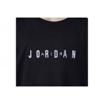 Jordan Jumpman Air Embroidered Logo Παιδικό Κοντομάνικο T-Shirt Μαύρο