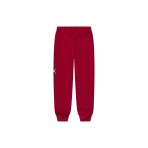 Jordan Baseline Fleece Παιδικό Παντελόνι Φόρμας Κόκκινο, Μαύρο