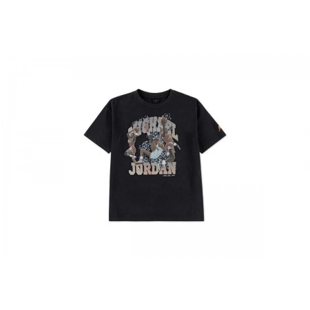 Jordan Παιδικό Κοντομάνικο T-Shirt Μαύρο