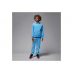 Jordan Brooklyn Fleece Παιδικό Φούτερ με Κουκούλα Γαλάζιο