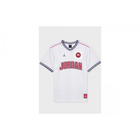 Jordan Sport Jersey Παιδικό Κοντομάνικο T-Shirt Λευκό