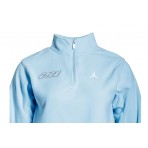 Jordan Brooklyn Παιδική Μακρυμάνικη Μπλούζα Fleece με Φερμουάρ Γαλάζια