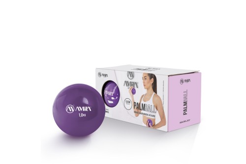 Amila Μπάλα Ενδυνάμωσης Palm Ball 1,0 Kg - Μωβ (96712)